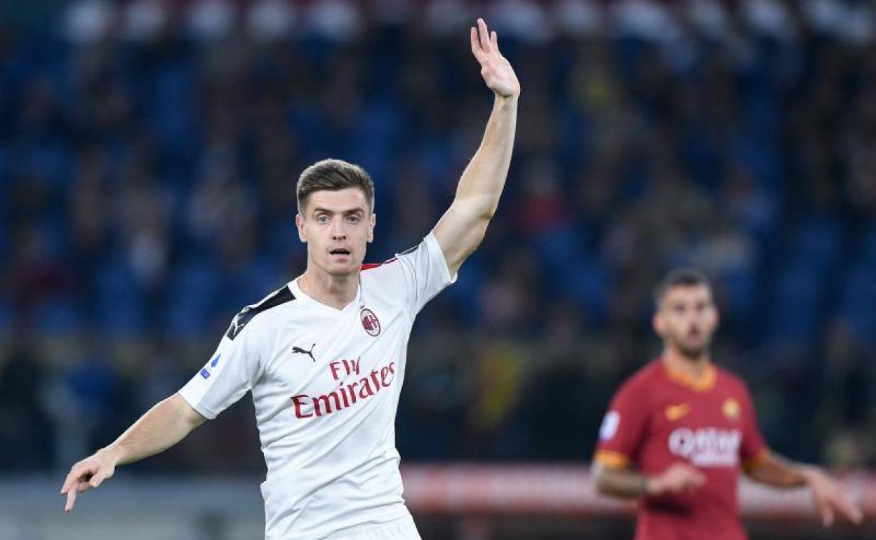 Piatek, delantero del Milan. 