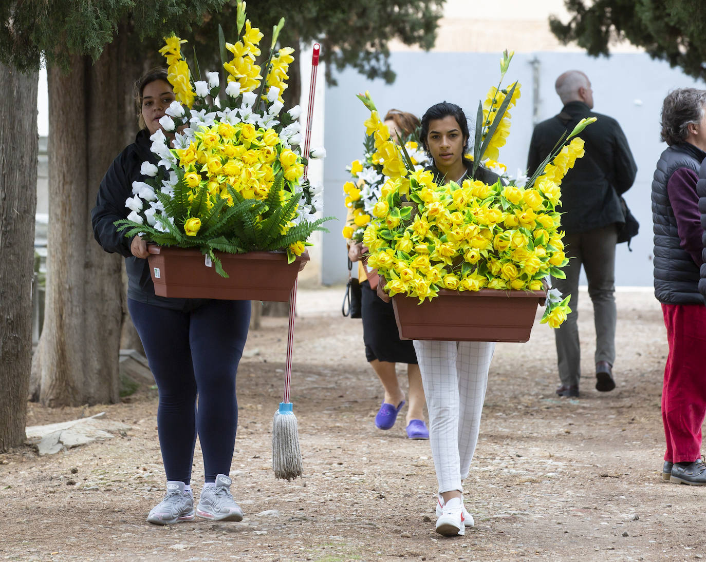 El cementerio del Carmen el Día de Todos los Santos. 