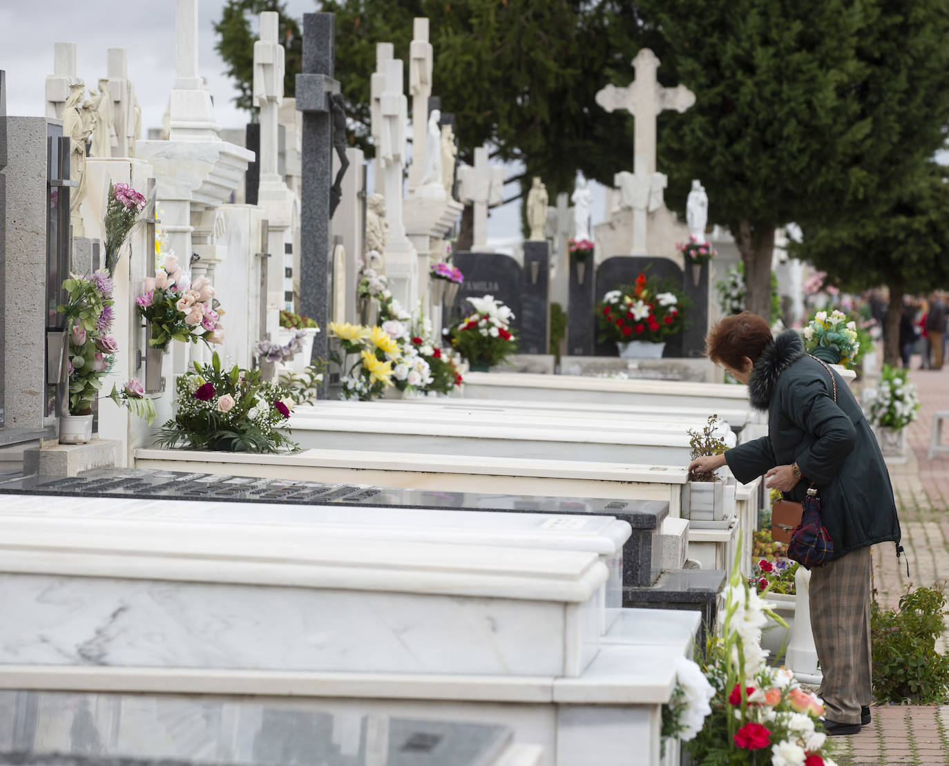 El cementerio del Carmen el Día de Todos los Santos. 