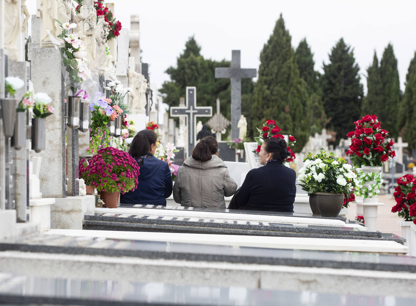 El cementerio del Carmen el Día de Todos los Santos. 