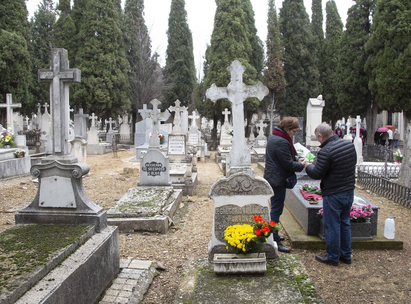 El cementerio del Carmen el Día de Todos los Santos. 