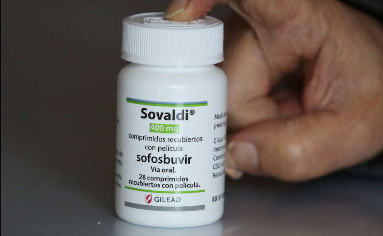 Frasco de Sovaldi, tratamiento para enfermos de hepatitis C. 