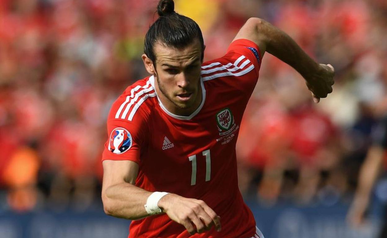 Bale, durante un partido de la selección galesa. 