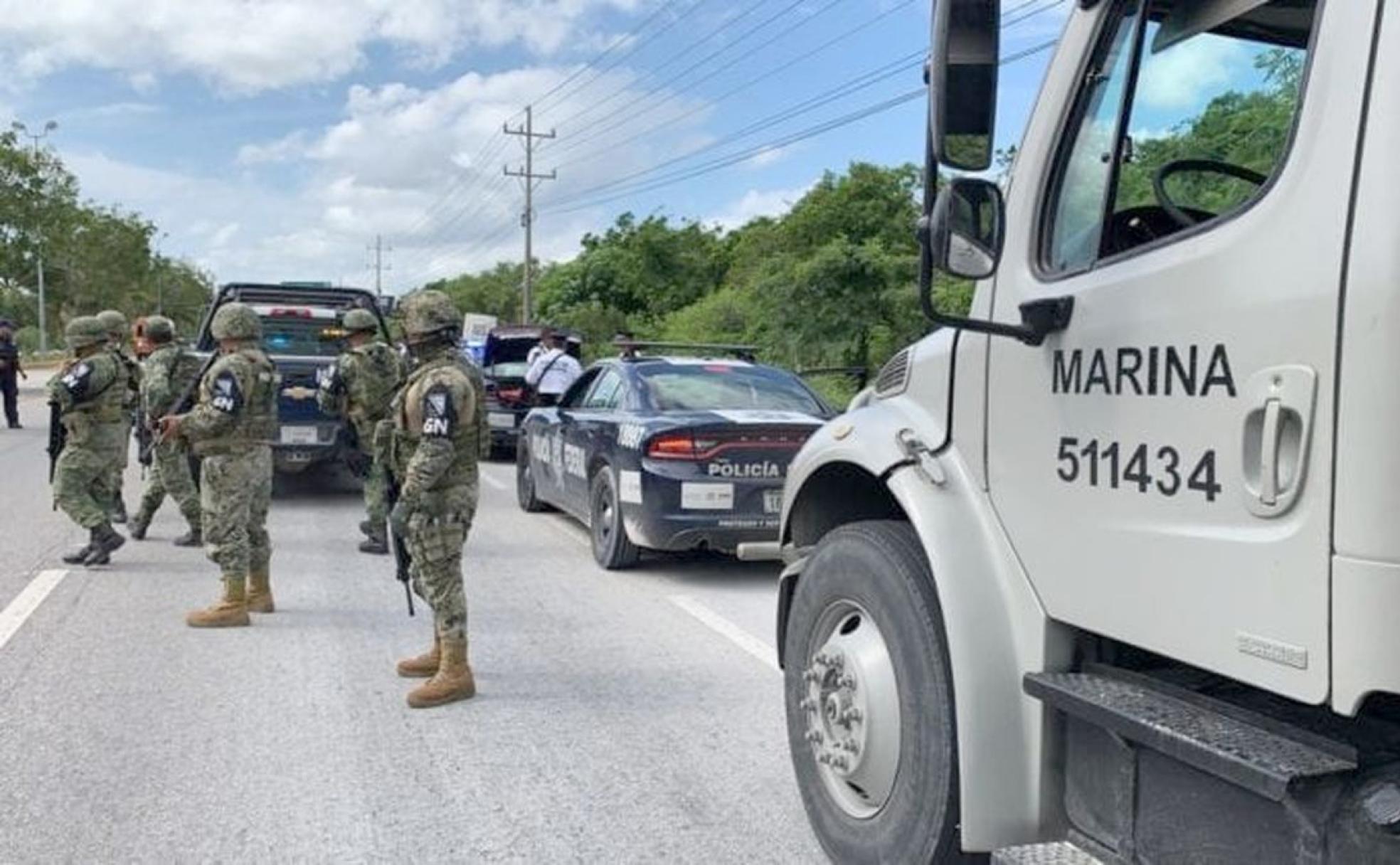 Efectivos del Ejército desplazados a la zona del secuestro.