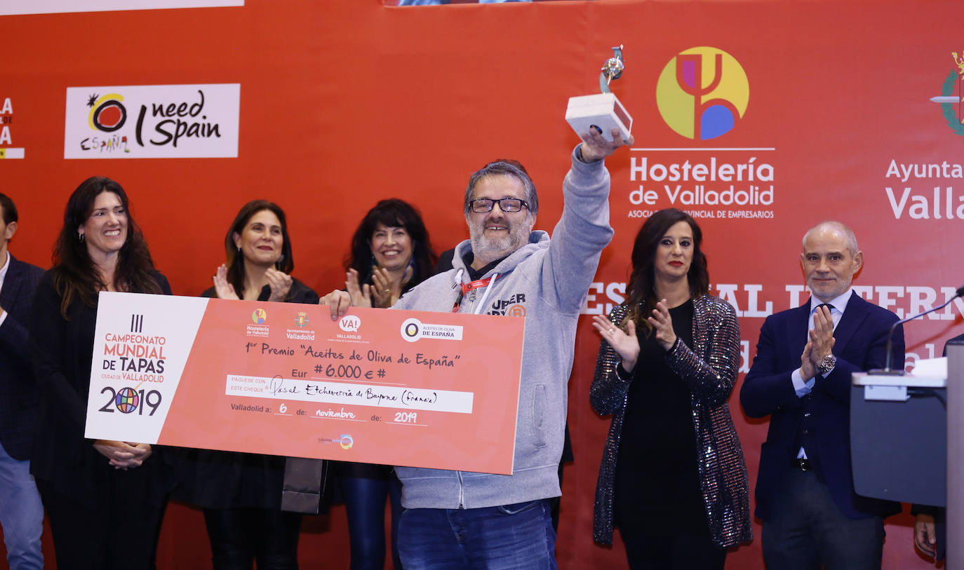 Fotos: Entrega de premios del Concurso Nacional de Pinchos y Tapas y la tercera del Campeonato Mundial de Tapas Ciudad de Valladolid