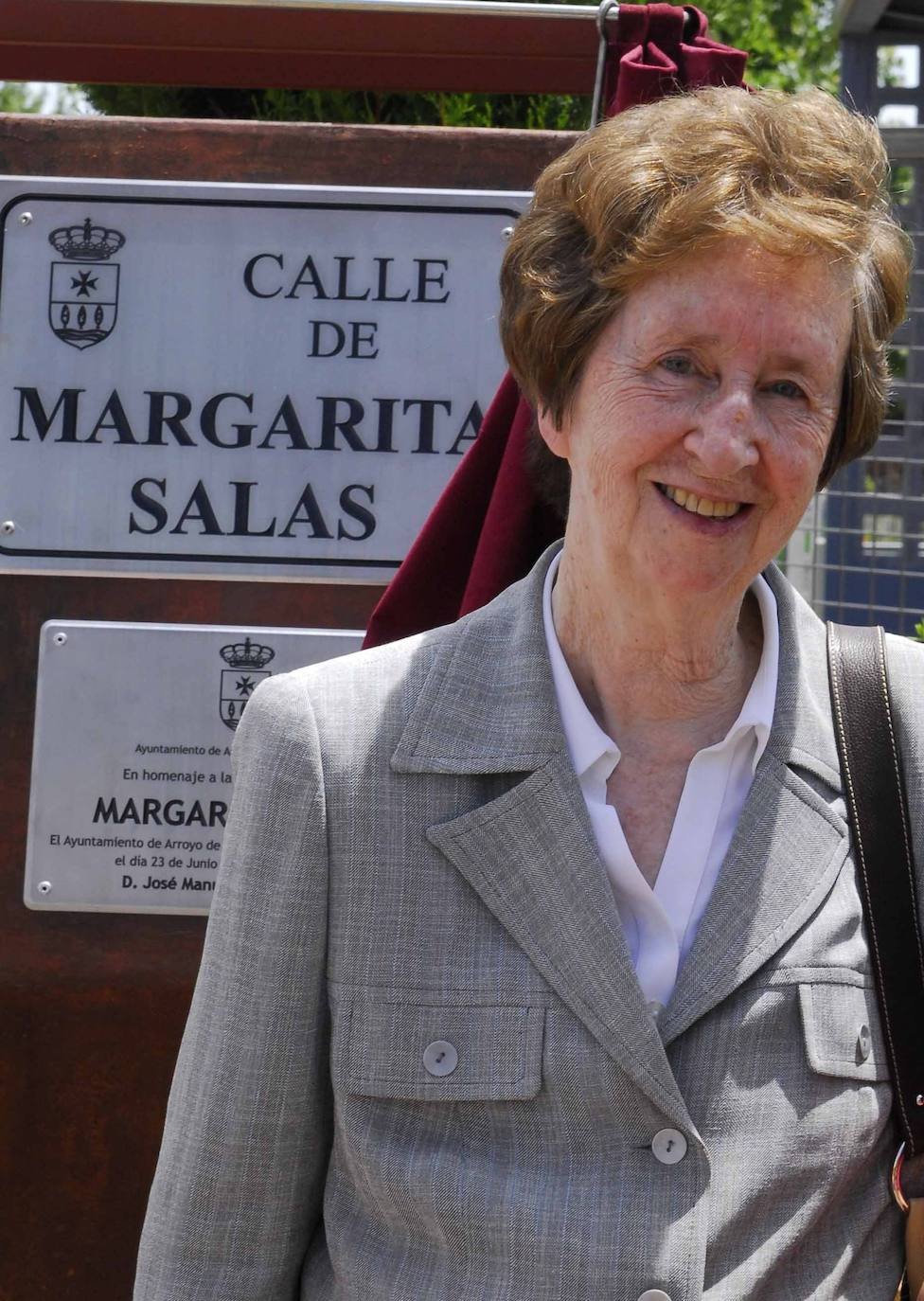 23.06.2009- Margarita Salas, investigadora y bioquímica, durante la inauguración de la calle que lleva su nombre en Arroyo de la Encomienda, Valladolid.