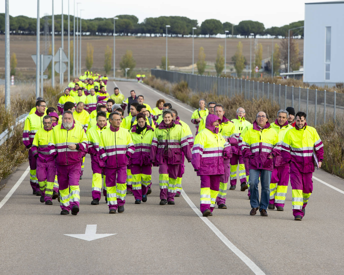 Protesta de los trabajadores de Renfe. 