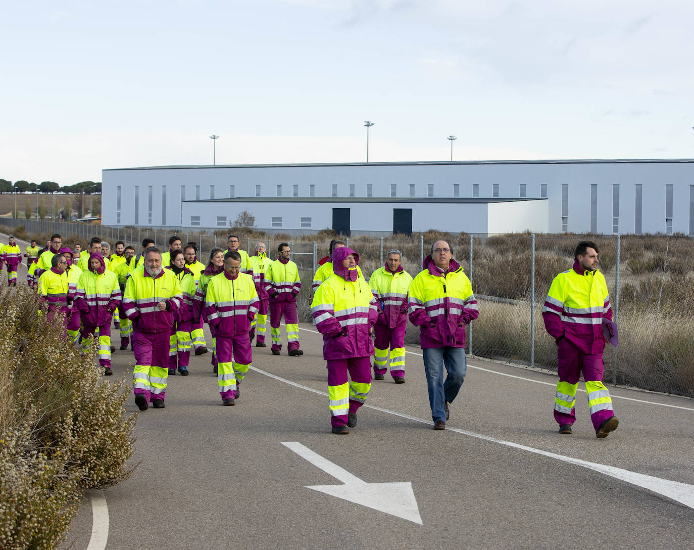 Protesta de los trabajadores de Renfe. 