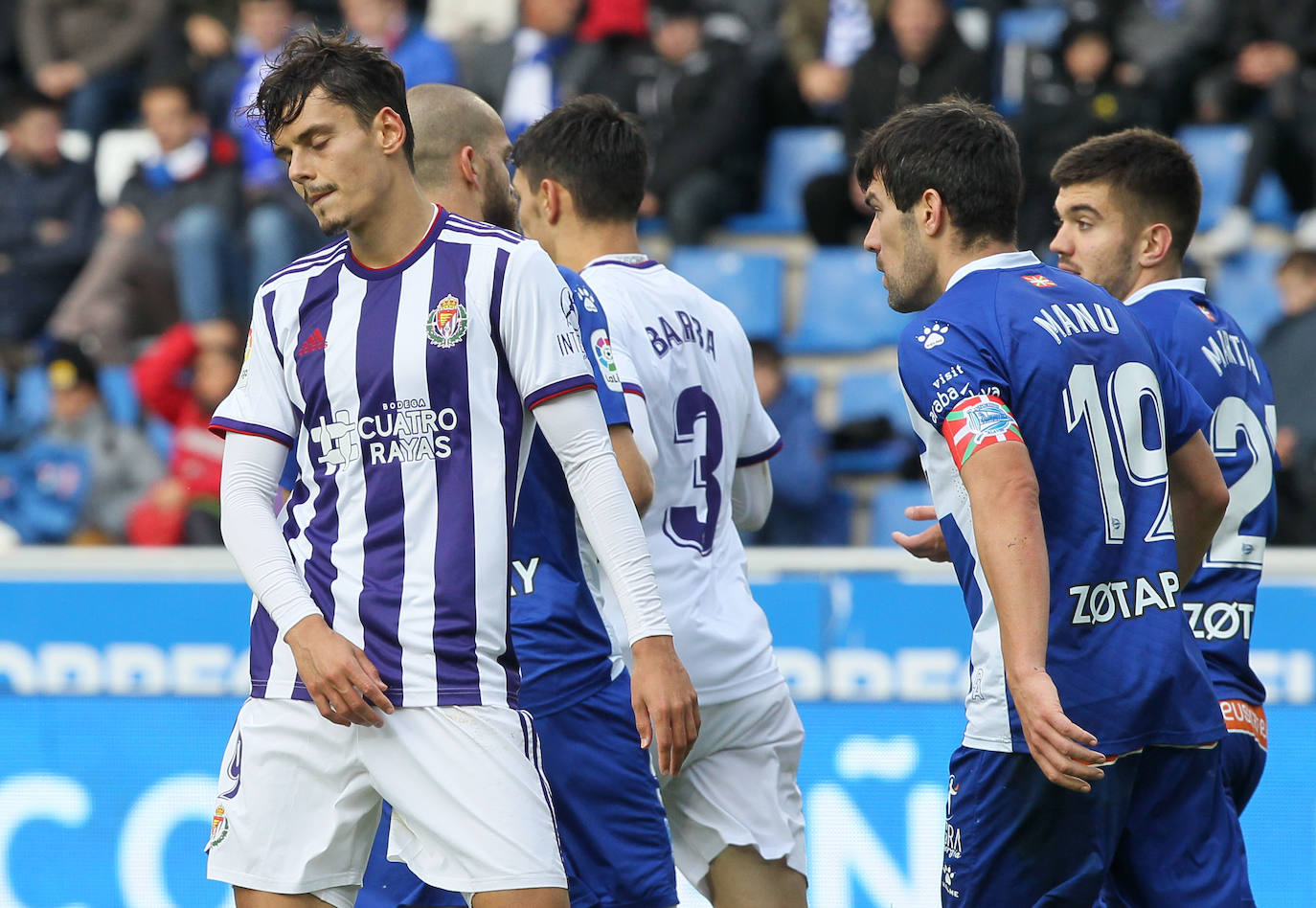 El Real Valladolid pierde de forma contundente en Mendizorroza. 