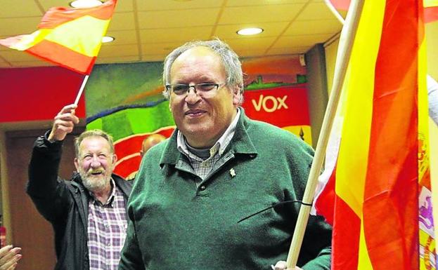 Alegría en la sede de Vox en Zamora. 