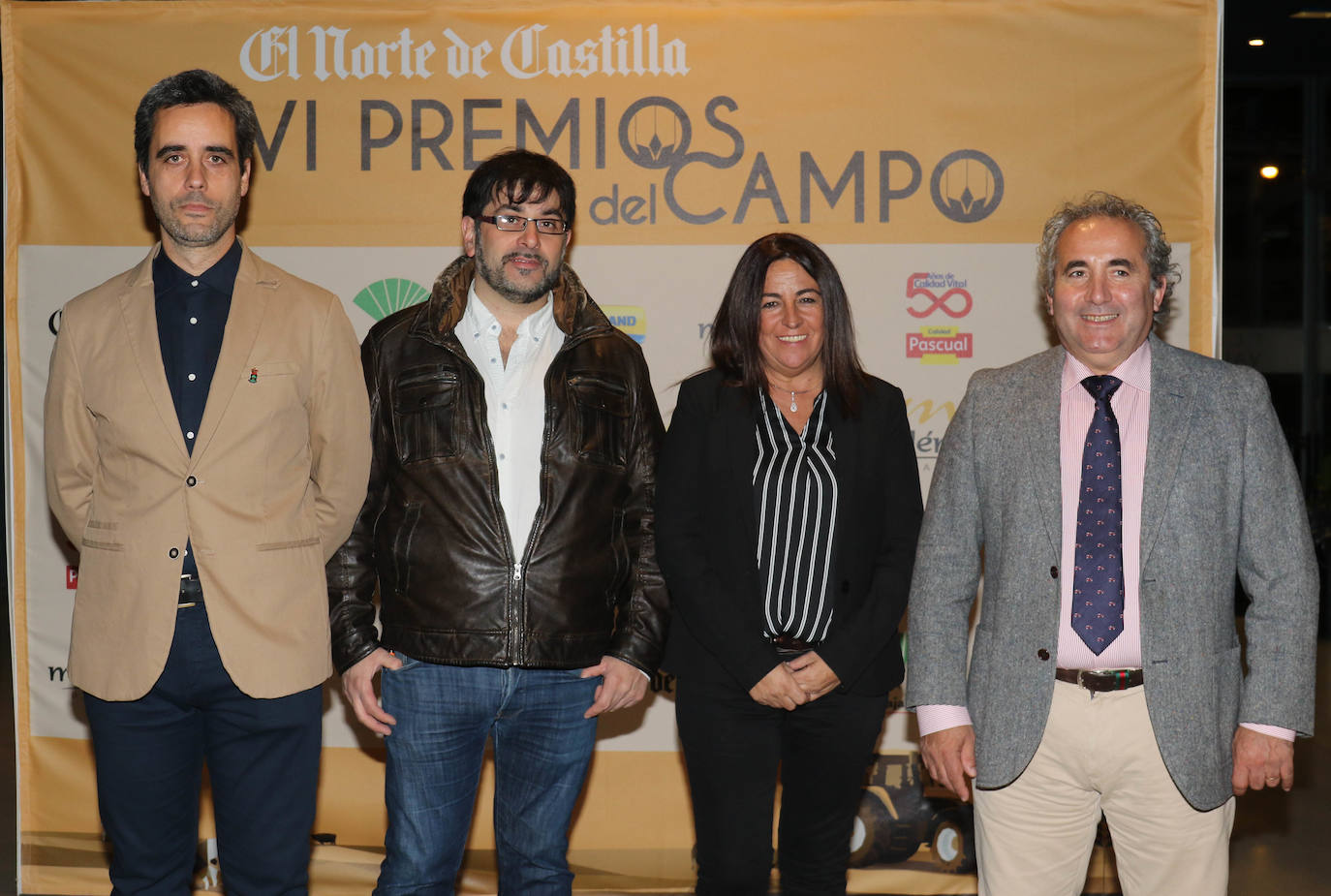 Alfredo Alonso (Morcillas de Lerman), Abraham Martínez (La Antigua de Gamonal), Maribel Martín (El Sevillano de Aranda) y Roberto da Silva González (presidente IGP Morcilla de Burgos).
