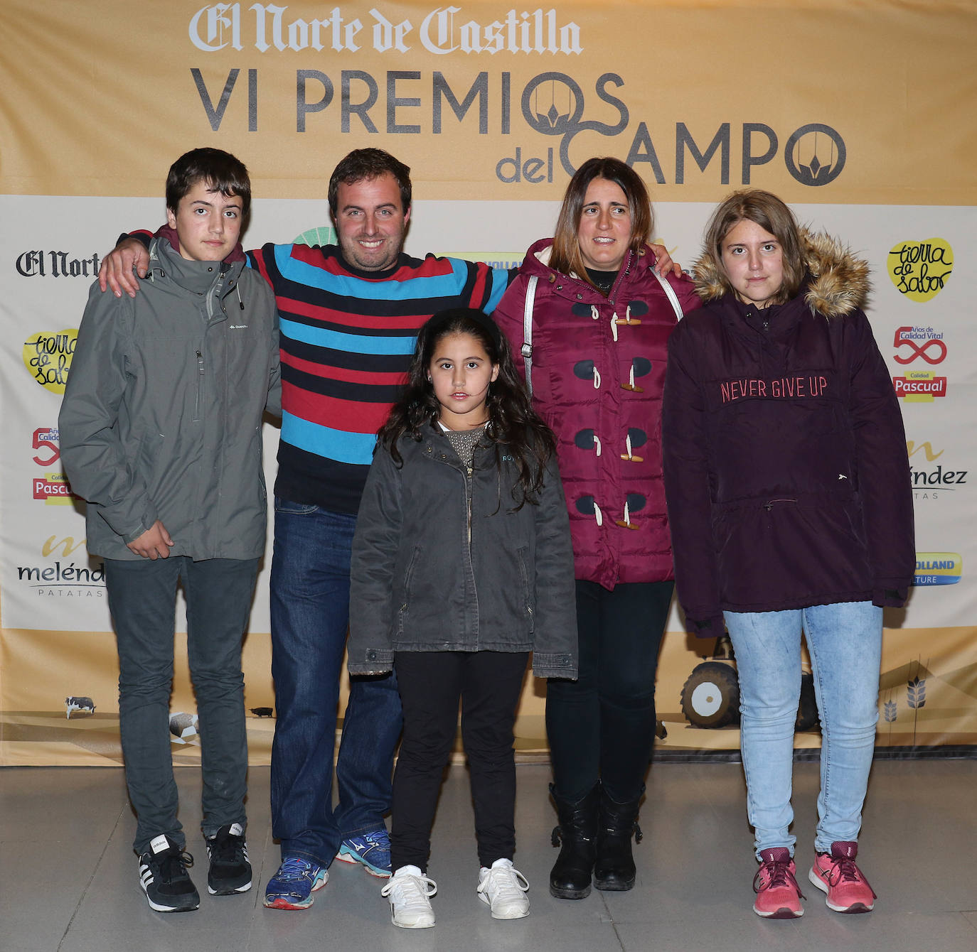 Jorge, Alberto Fernández, Elvira, Rosa González y Milena.