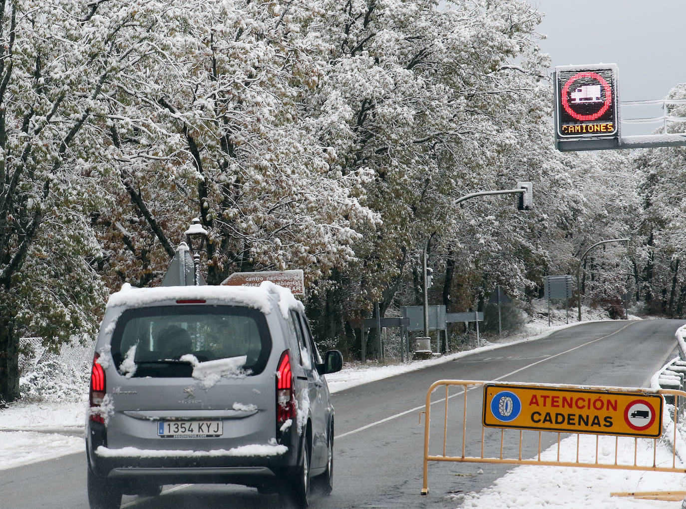 Nevada en la provincia de Segovia 