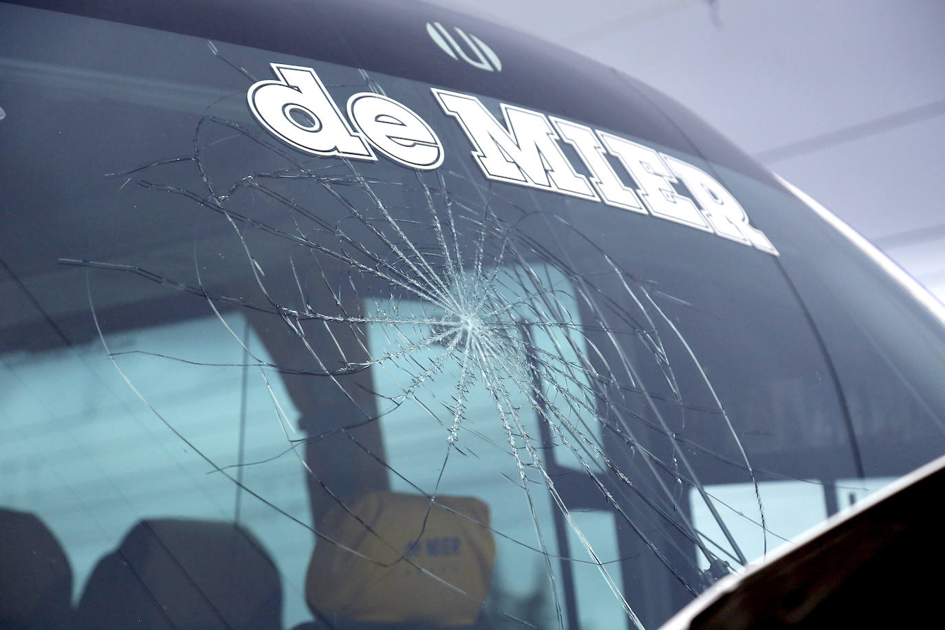 Accidente en la calle Jardines de Palencia