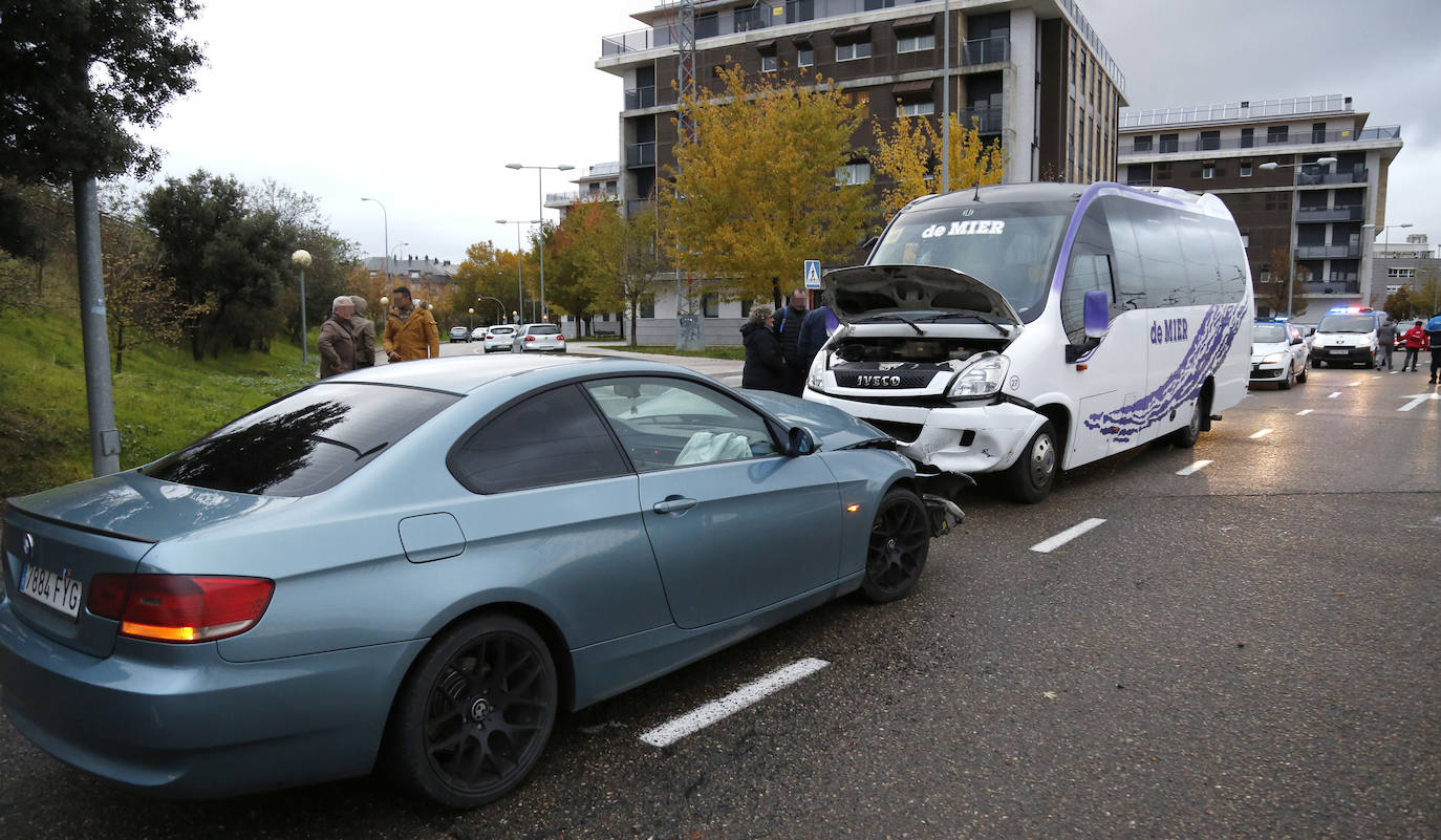 Accidente en la calle Jardines de Palencia