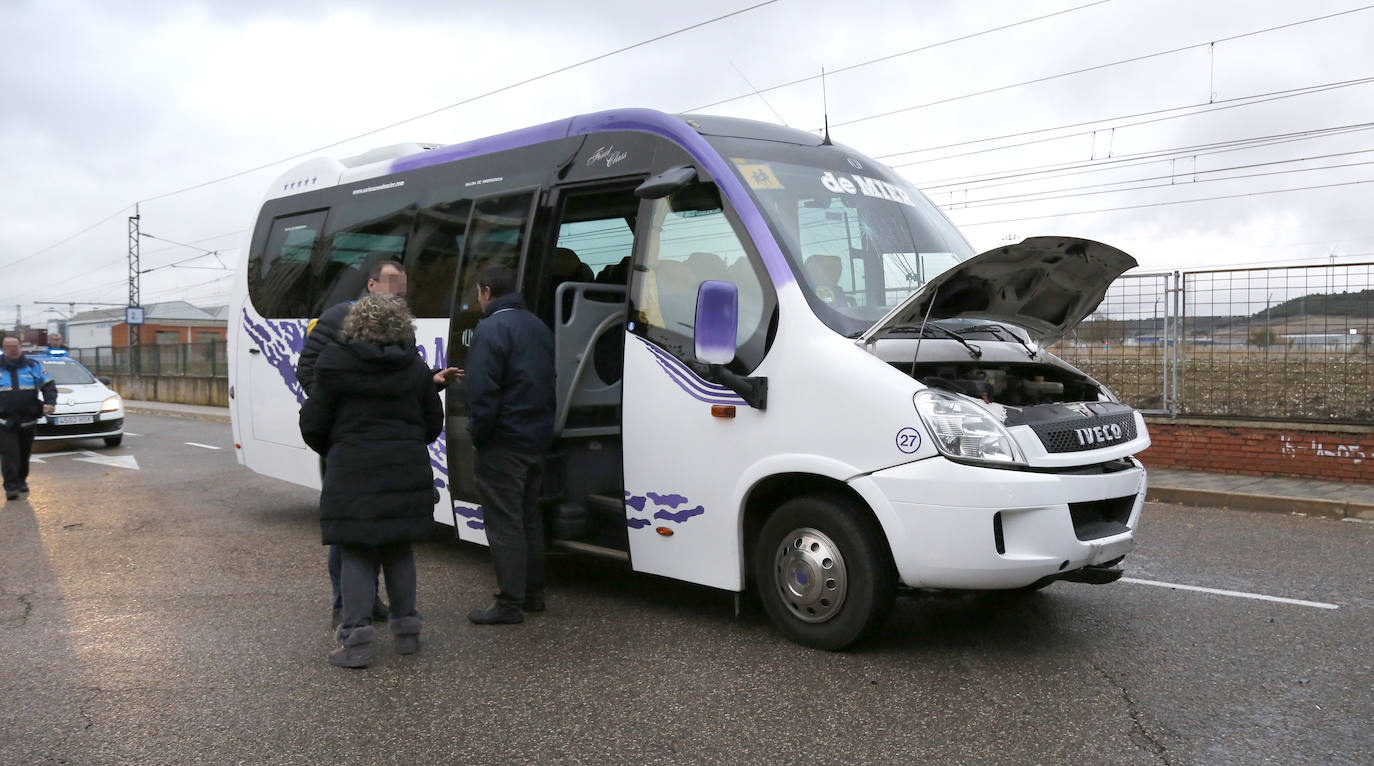 Accidente en la calle Jardines de Palencia