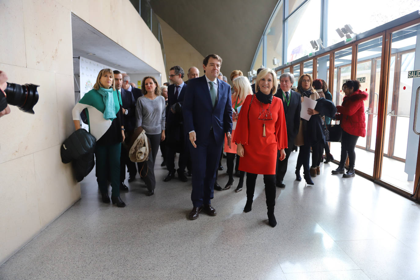 El presidente de la Junta, Alfonso Fernández Mañueco, acude al acto. 