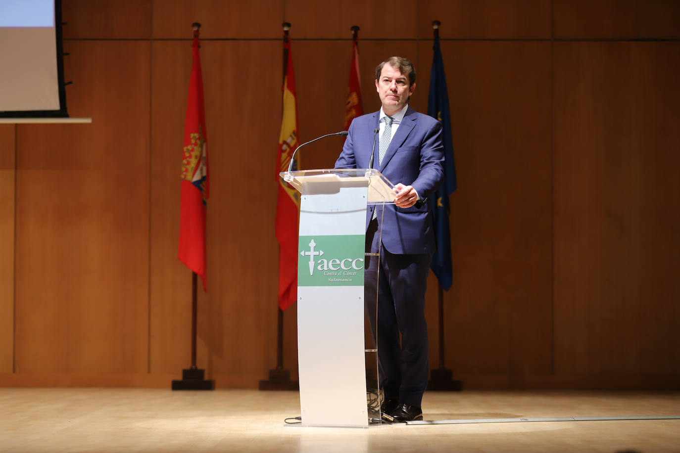 El presidente de la Junta, Alfonso Fernández Mañueco, acude al acto. 