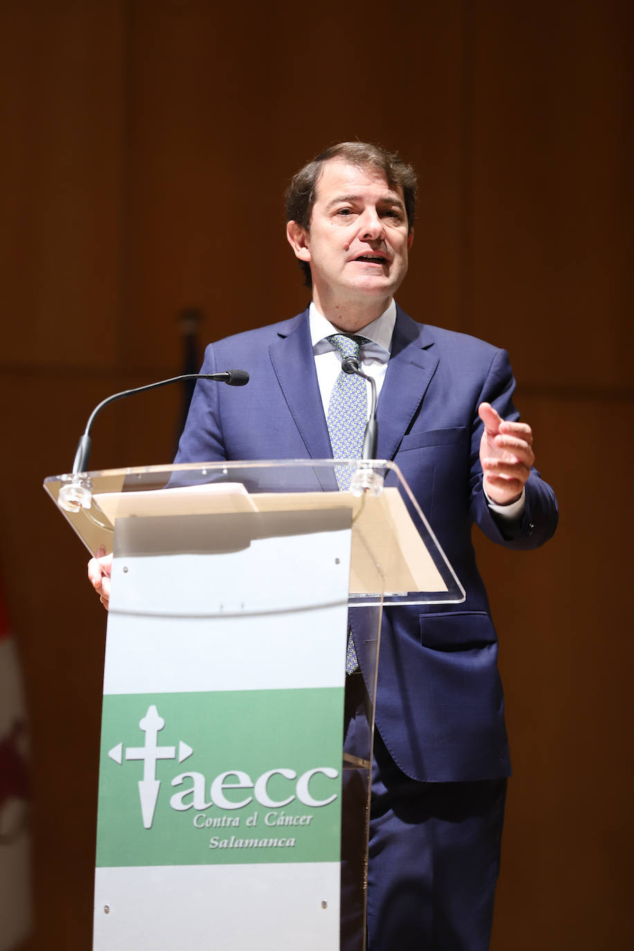 El presidente de la Junta, Alfonso Fernández Mañueco, acude al acto. 