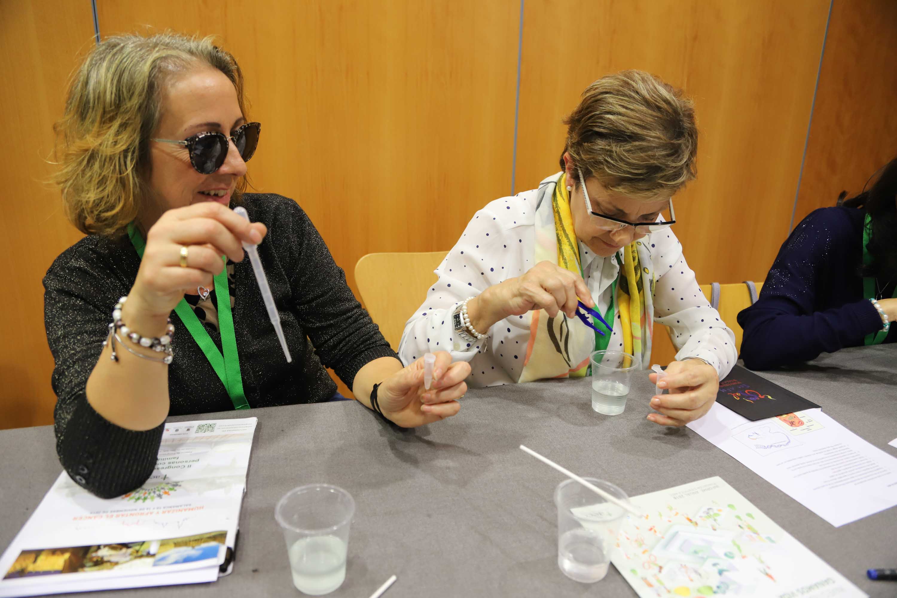 Talleres y conferencias del Congreso del Cancer. 