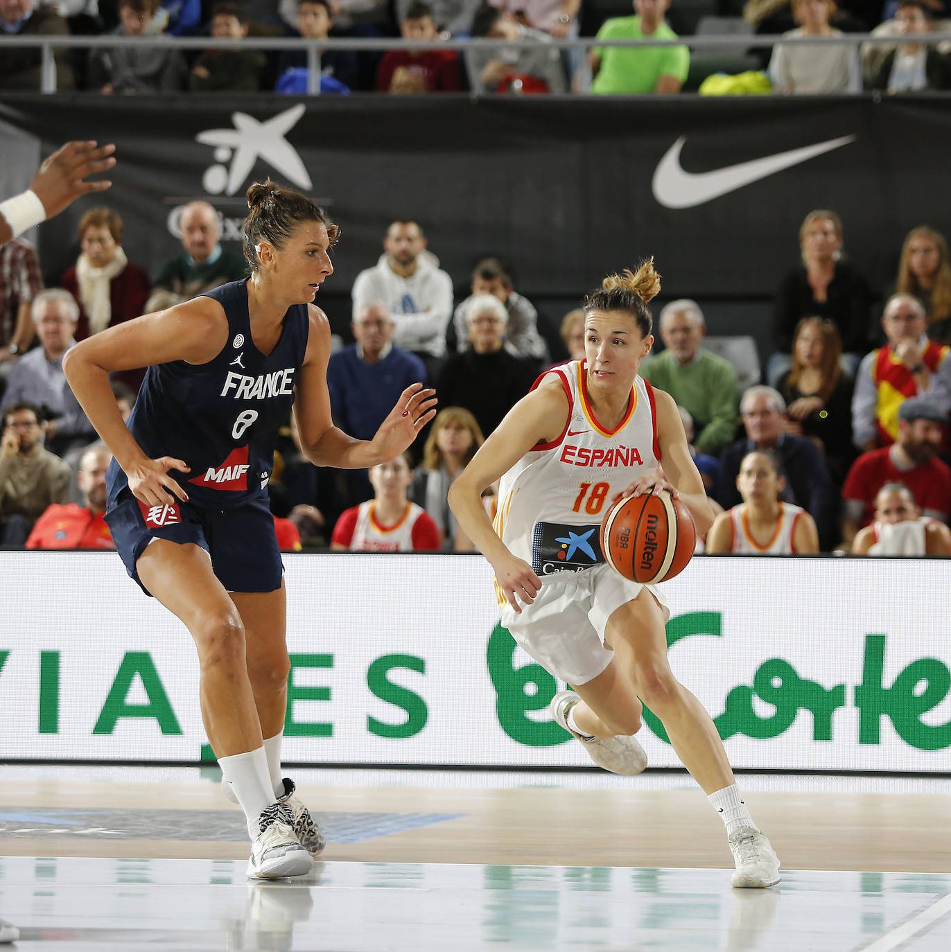 España pierde contra Francia en Palencia.