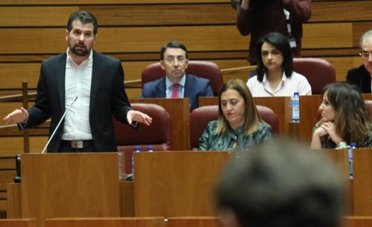 Luis Tudanca, durante su intervención.