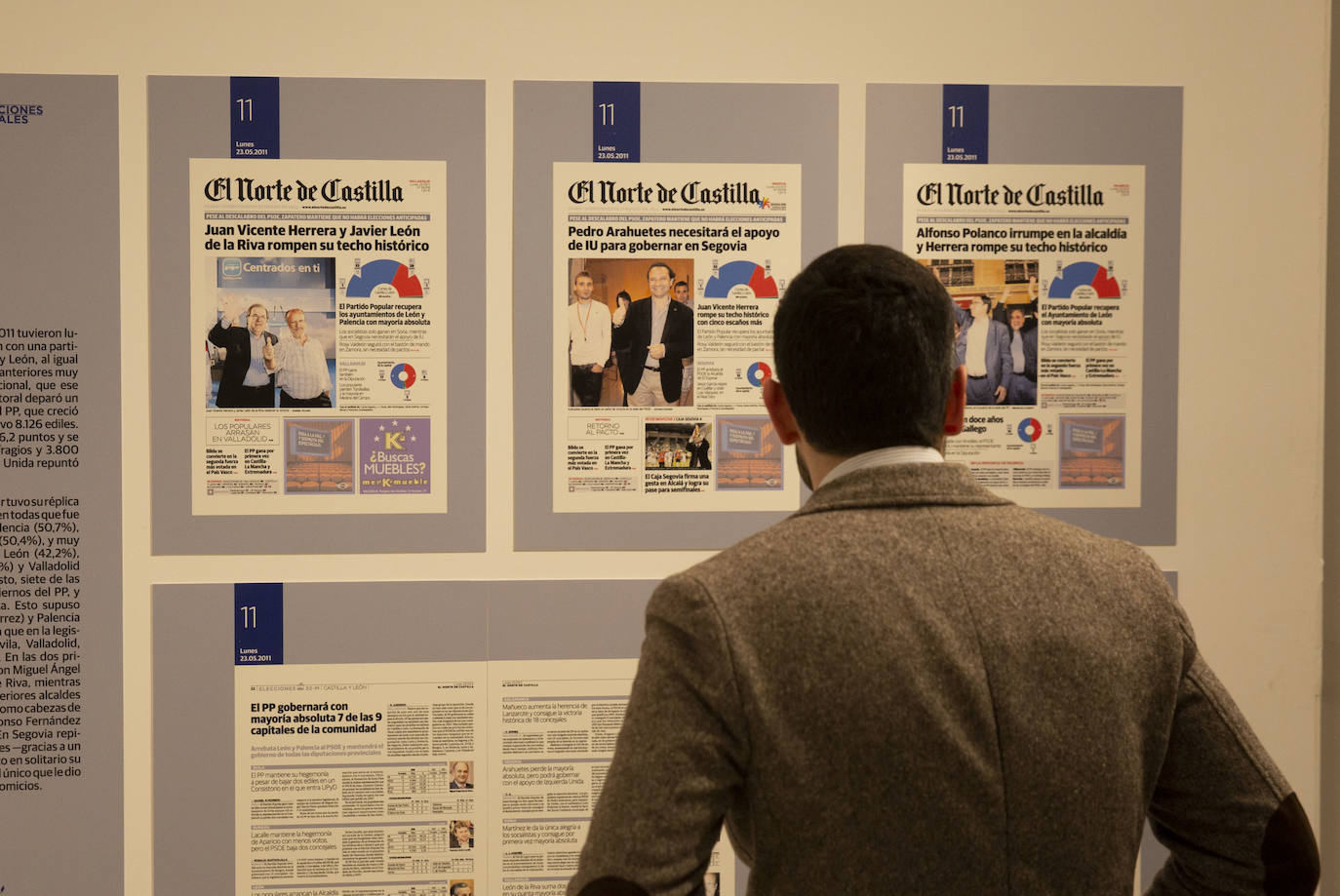 Las Cortes de Castilla y León y El Norte de Castilla reúnen en una exposición, a partir de la completa hemeroteca del diario decano de la prensa española, los hitos de los 11 comicios locales desde 1979