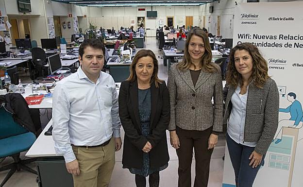 Jesús García, Ana Zurdo, Ángela de Miguel y Ana Herrero. 