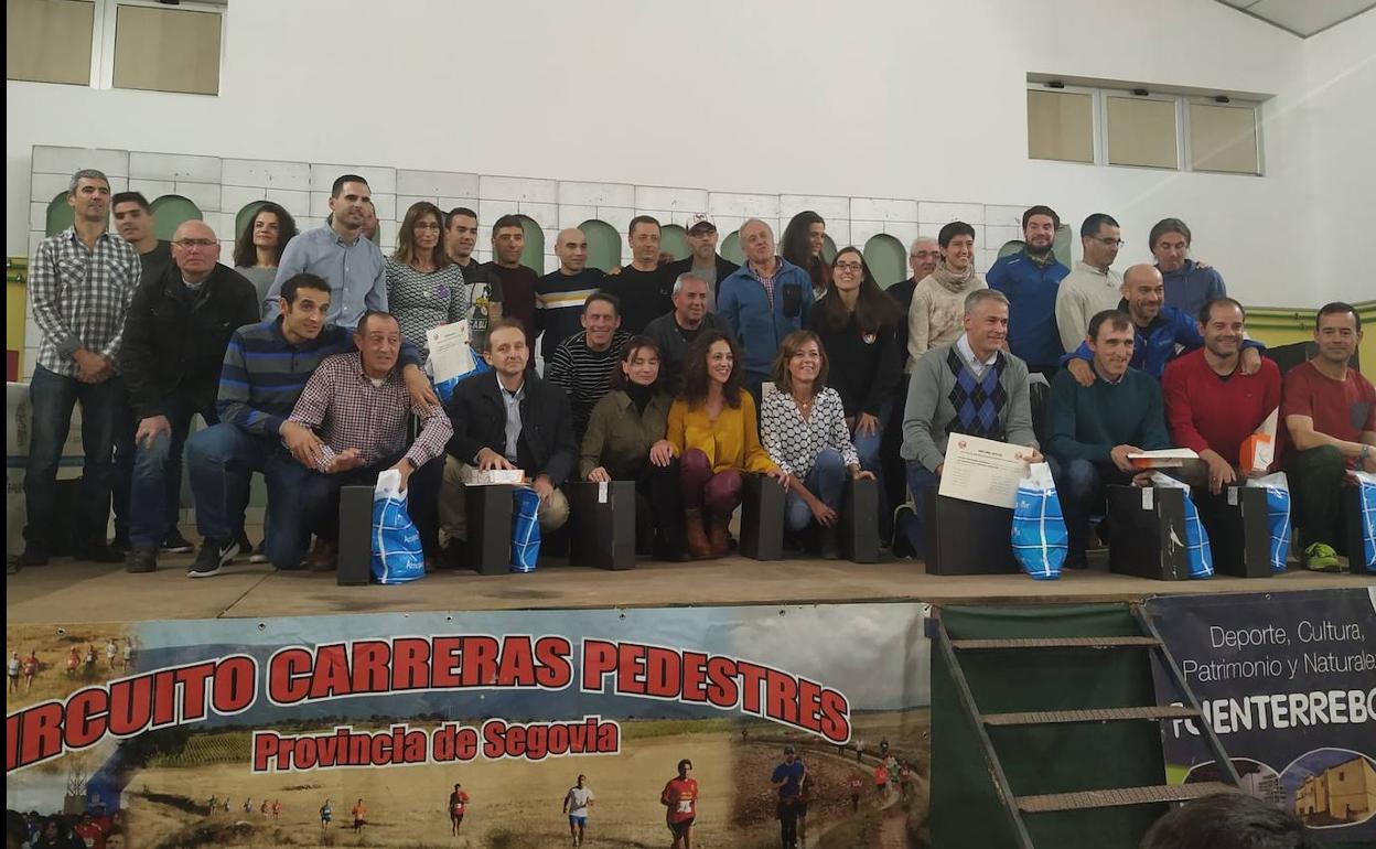 Premiados en la gala que tuvo lugar en Fuenterrebollo.