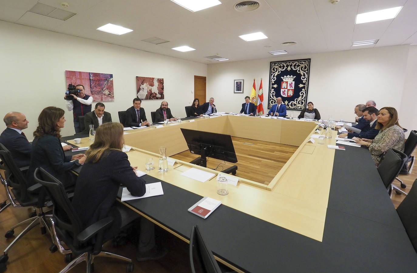 Reunión de la Junta de Portavoces de las Cortes de Castilla y León.