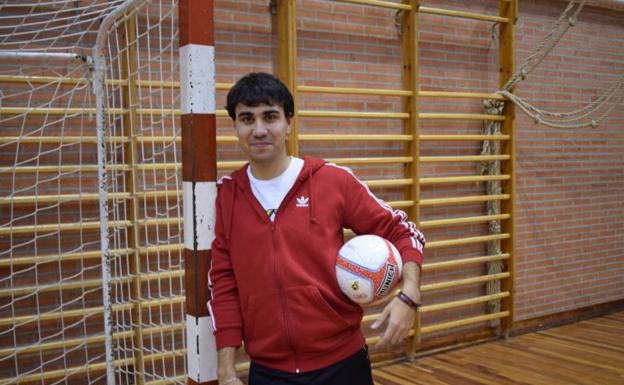 David Vaquero en el polideportivo Alonso Berruguete. 