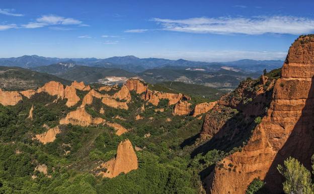 Vista general de Las Médulas, en León.