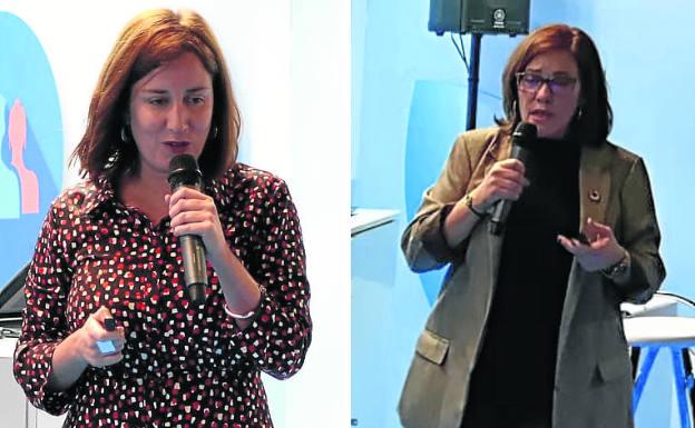 María Sánchez y Charo Chávez, el miércoles durante su participación en las actividades paralelas de la Cumbre del Clima.