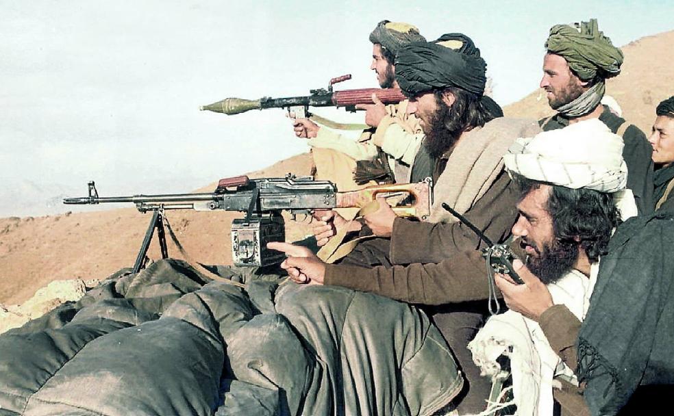 Combatientes muyahidines. 