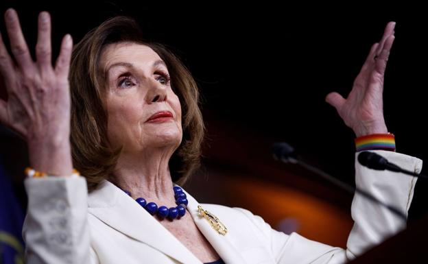 La presidenta de la Cámara de Representantes, la demócrata Nancy Pelosi. 