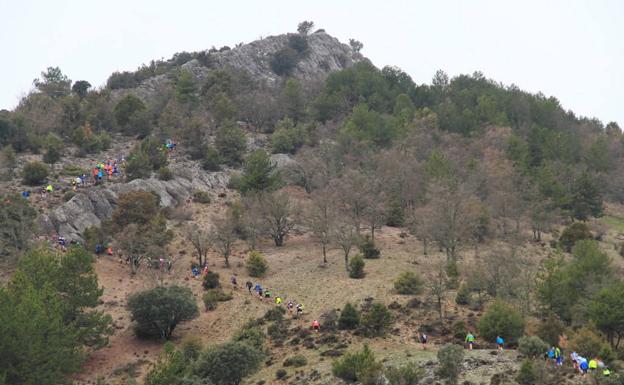 Ascenso a la subida del Monte San Cristóbal. 