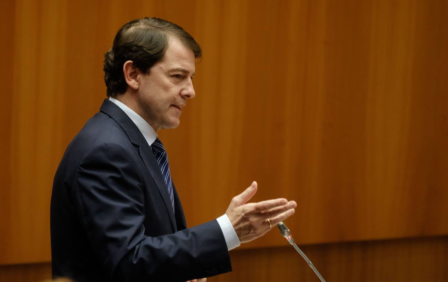 El presidente de la Junta, Alfonso Fernández Mañueco, propuso un decálogo para que Castilla y León abandere la lucha contra el cambio climático en España