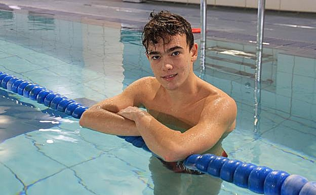 Segis Álvarez, en la piscina de Forus Segovia. 