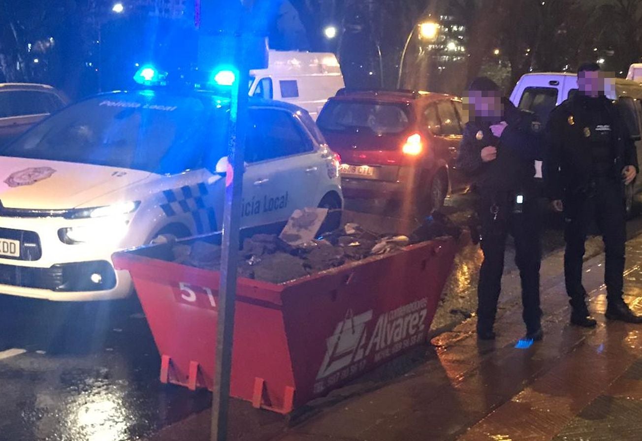 Localizan restos humanos dentro de una bolsa en una obra que se realizaba en el Paseo de Salamanca de León capital.