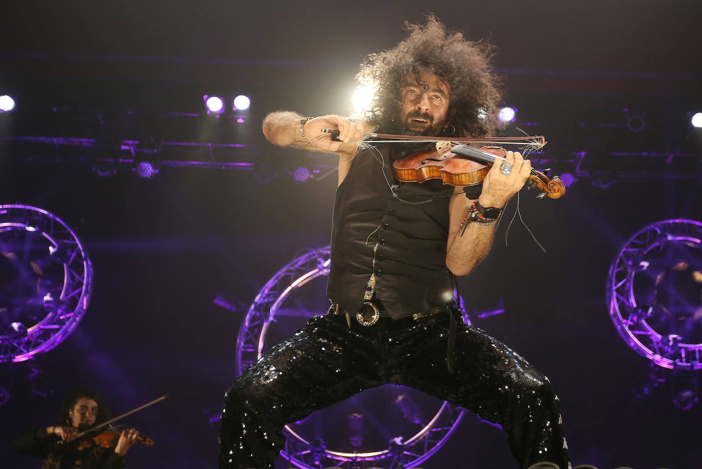 Ara Malikian, en su actuacuón en Palencia. 