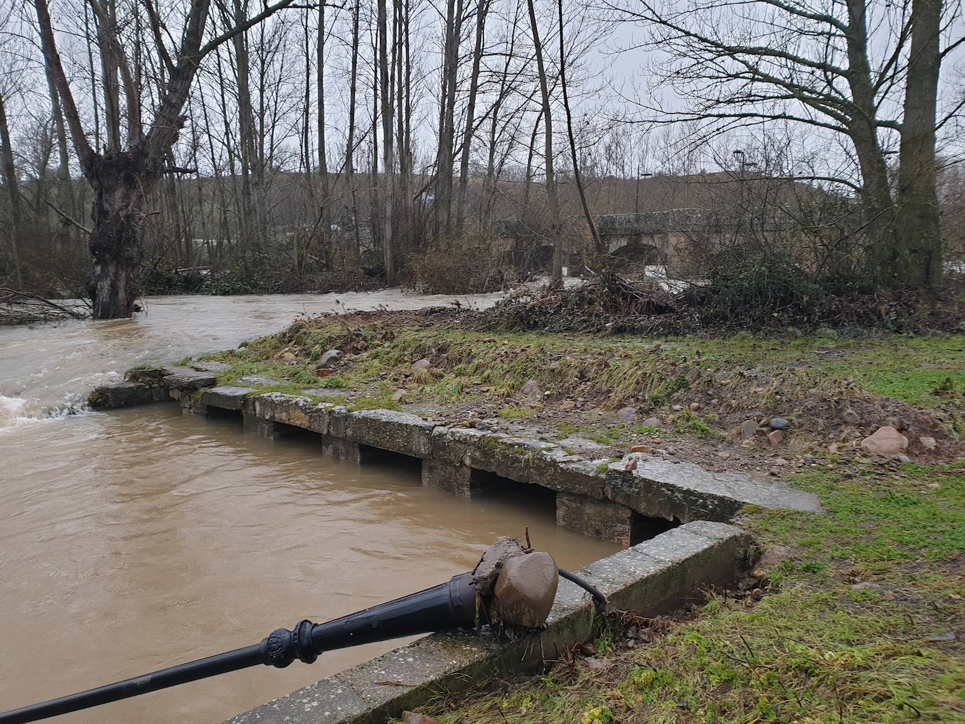 La zona norte de Palencia trata de recuperar la normalidad tras las inundaciones. 