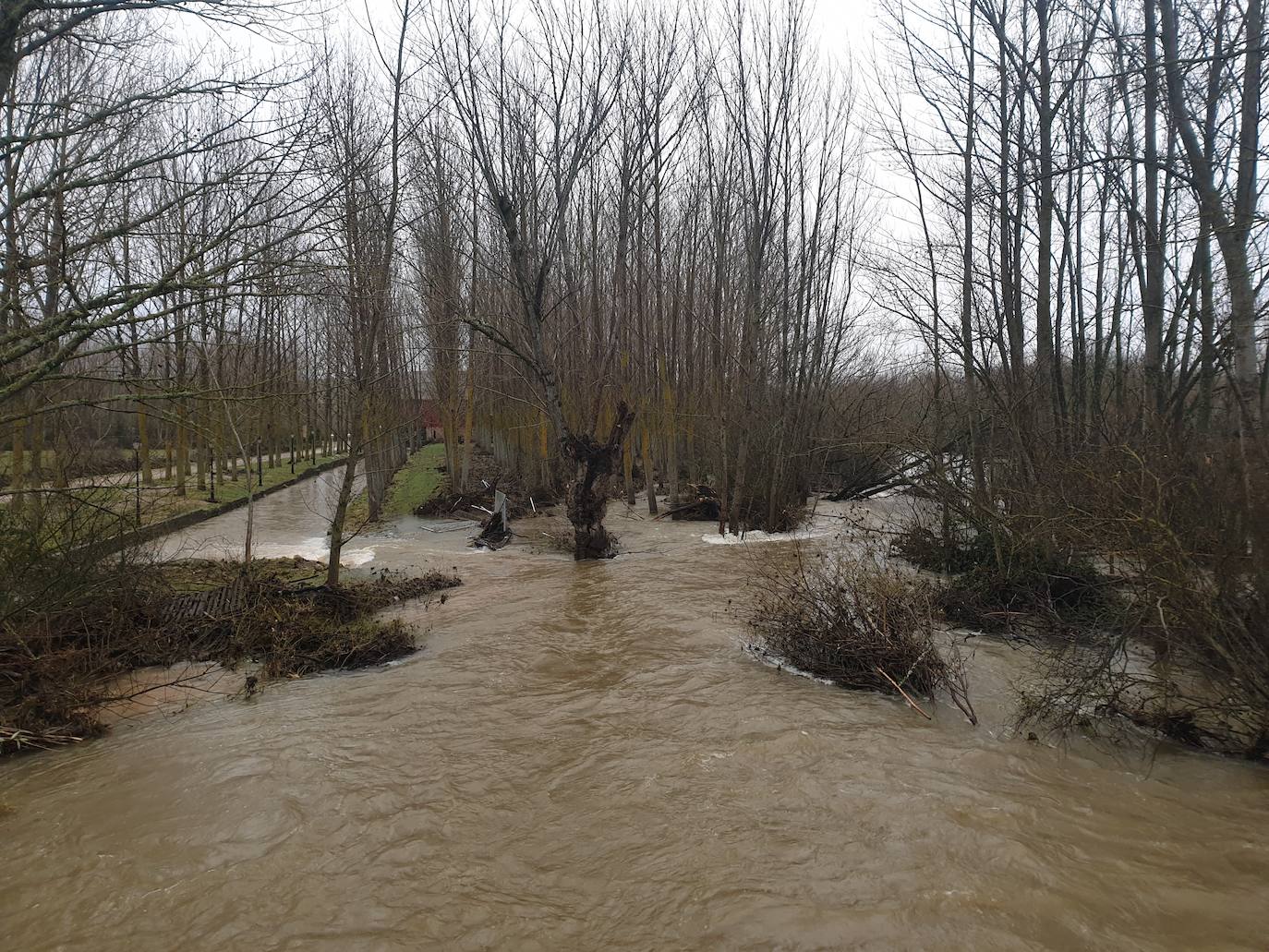 La zona norte de Palencia trata de recuperar la normalidad tras las inundaciones. 