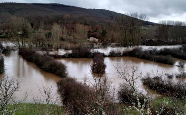 Río Arlanza, a su paso por Palacios de la Sierra.