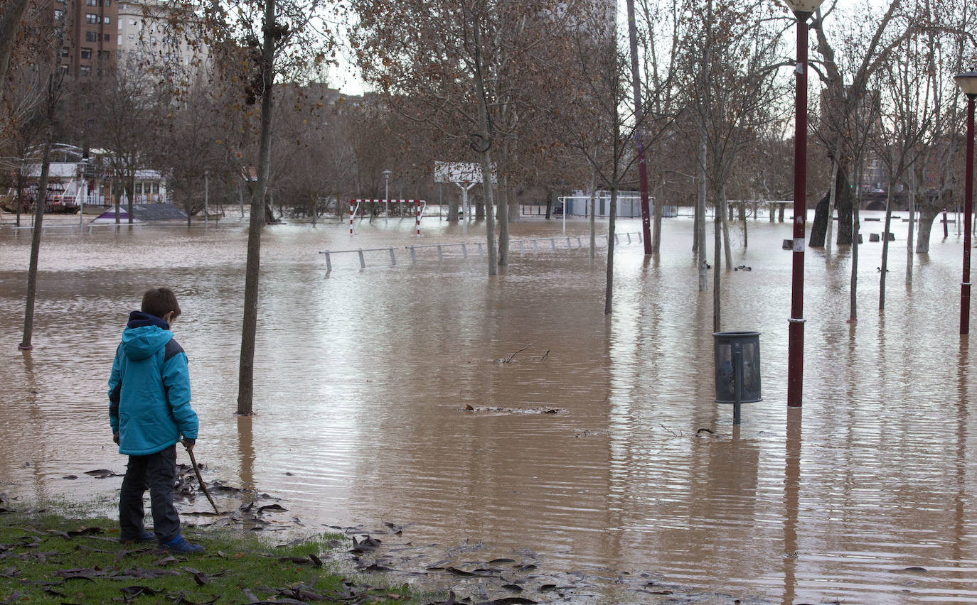 Durante este domingo el caudal fluvial del Pisuerga a su paso por Valladolid ha alcanzado los 1.190 metros cúbicos por segundo.