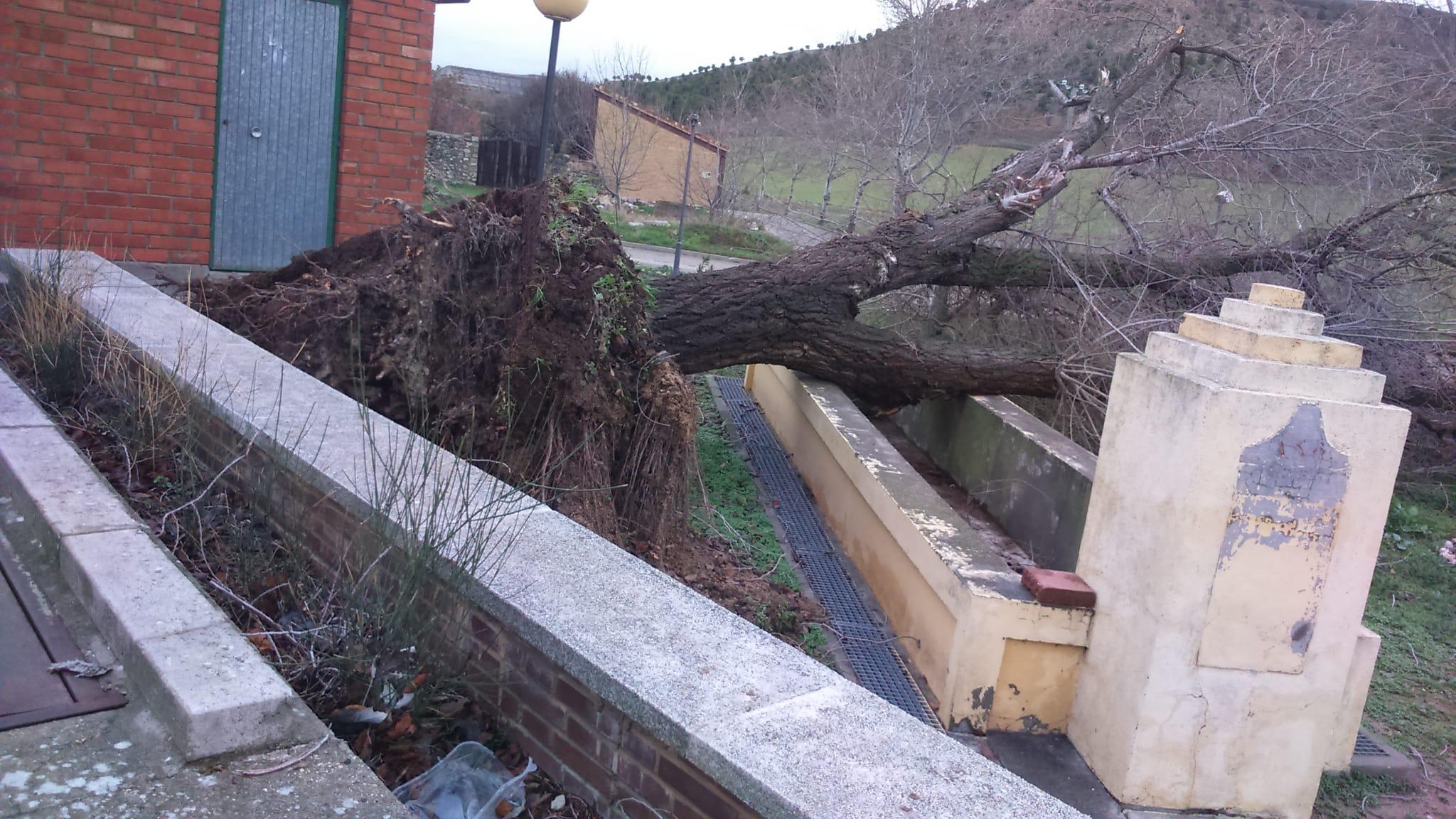 Daños en San Martín de Valveni.