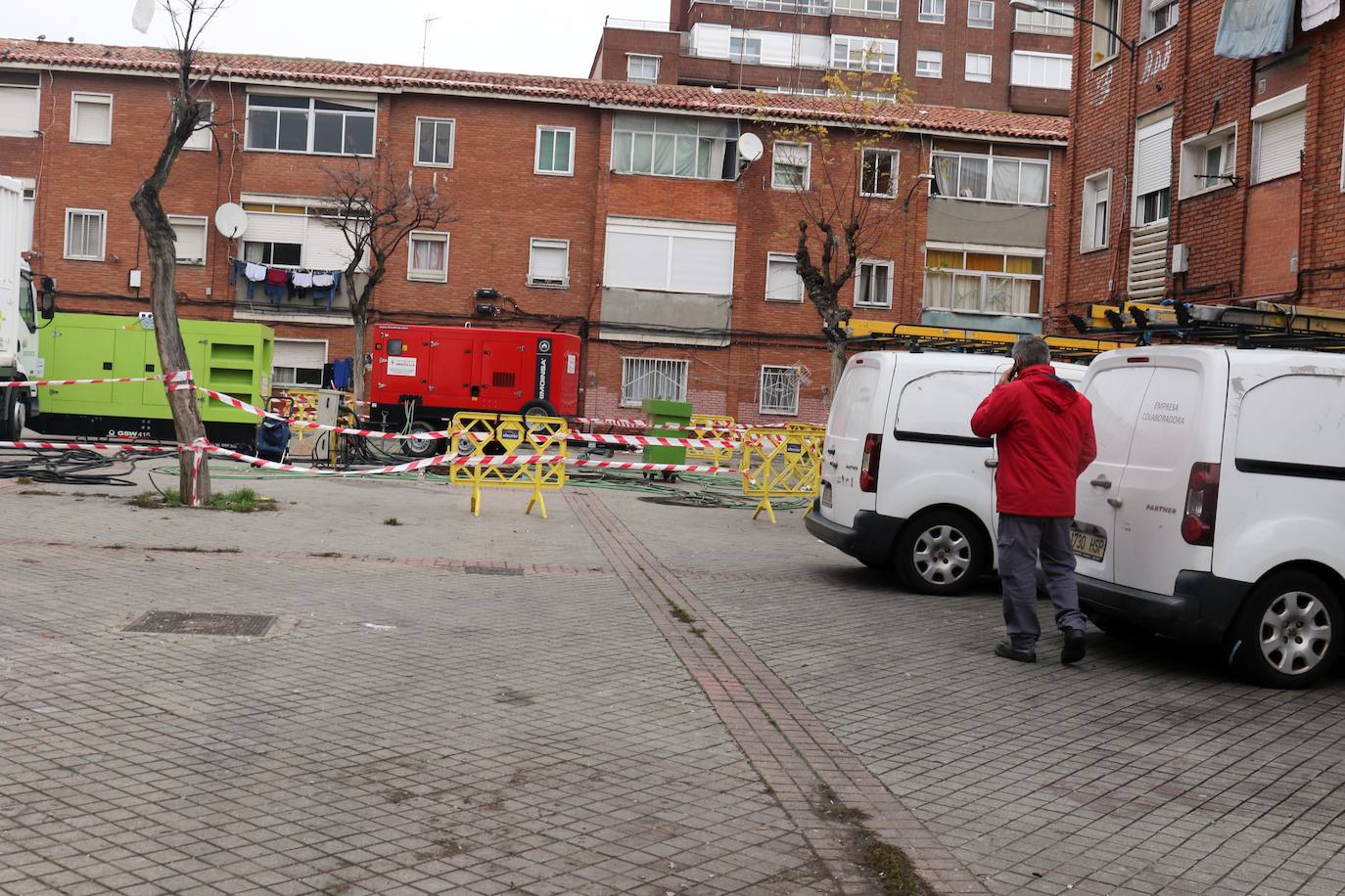 Un incendio en el centro de transformación de la calle Guadalquivir de Valladolid dejó en Nochebuena sin suministro durante nueve horas a cuatrocientas familias . 