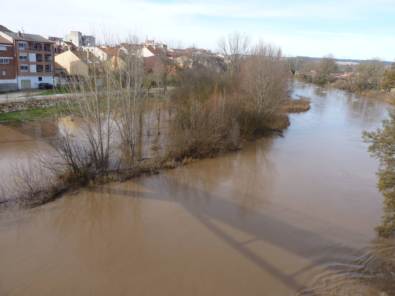 Fotos: El río Duero a la altura de Tudela el día de Navidad