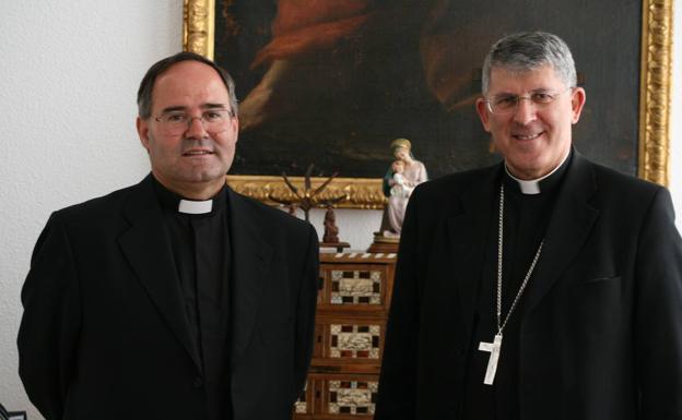 Francisco Cerro y Braulio Rodríguez cuando este era arzobispo de Valladolid.