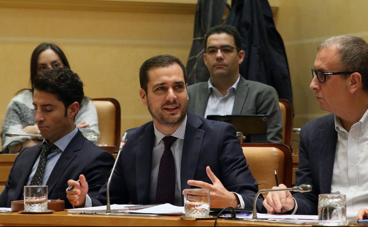 Concejales de la bancada del PP en el Ayuntamiento de Segovia. 