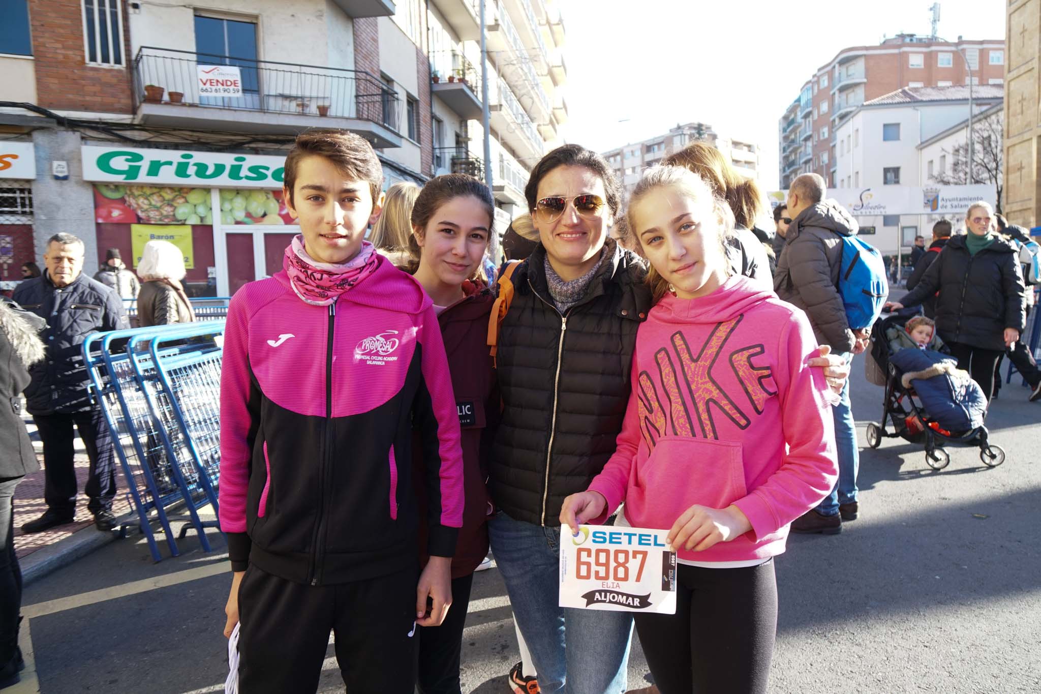 Primera carrera de niños de la San Silvestre salmantina. 